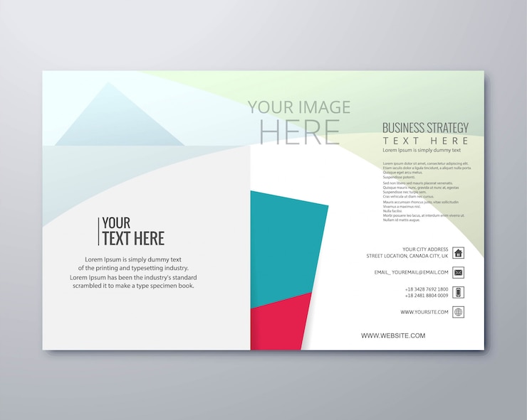 Vector elegant business brochure template illustration vector
