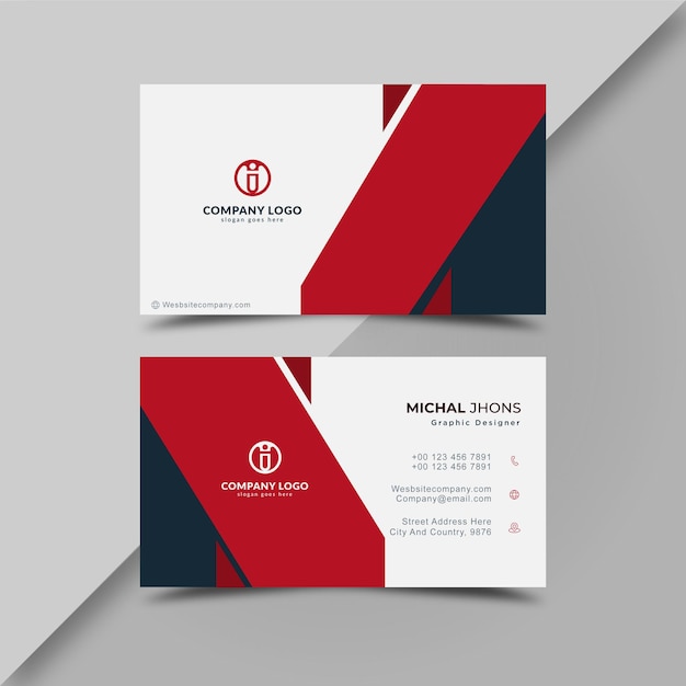 Elegant business card for a company professional template design