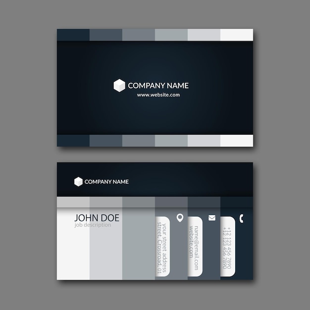 Elegant business card design template for creative design