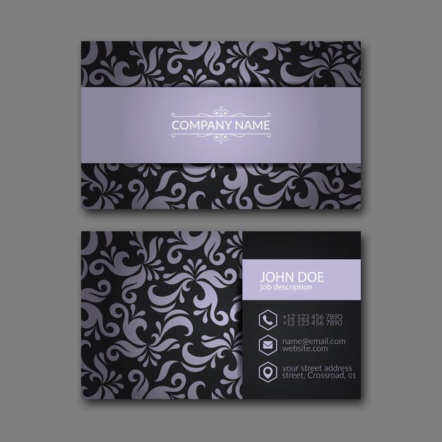 Vector elegant business card design template for creative design