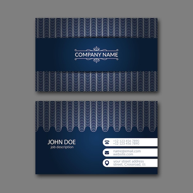 Vector elegant business card design template for creative design