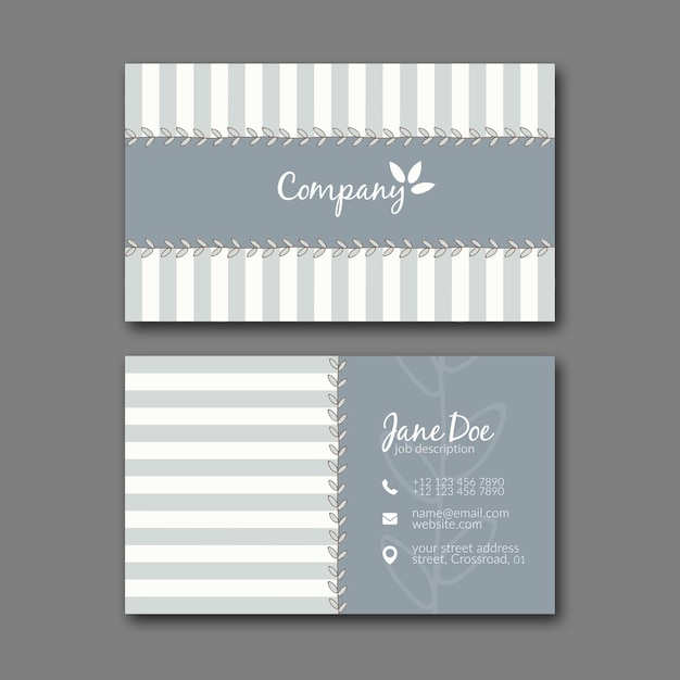 Vector elegant business card design template for creative design