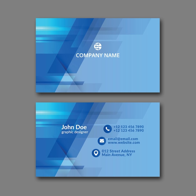 Elegant business card design template for creative design