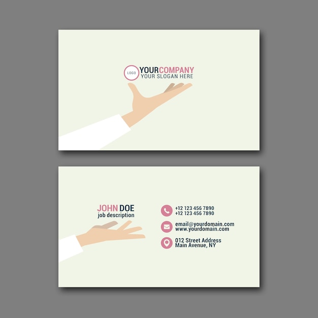 Elegant business card design template for creative design