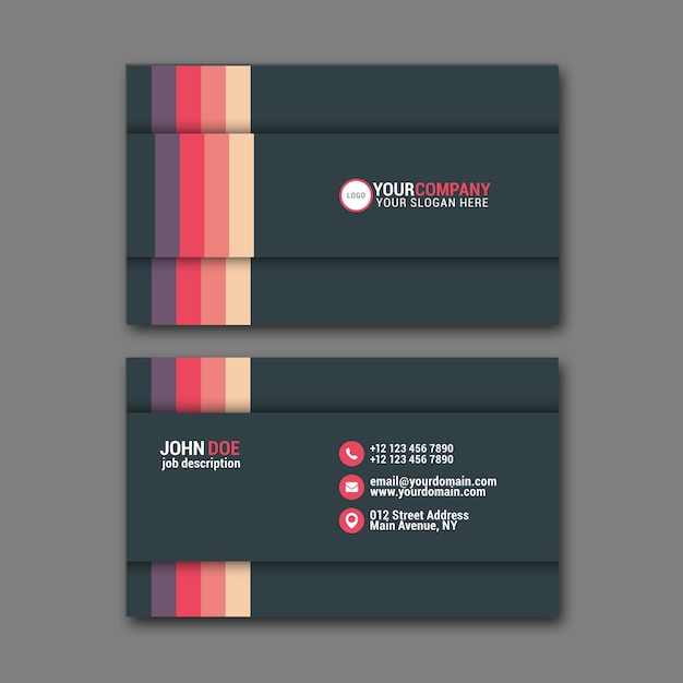 Vector elegant business card design template for creative design