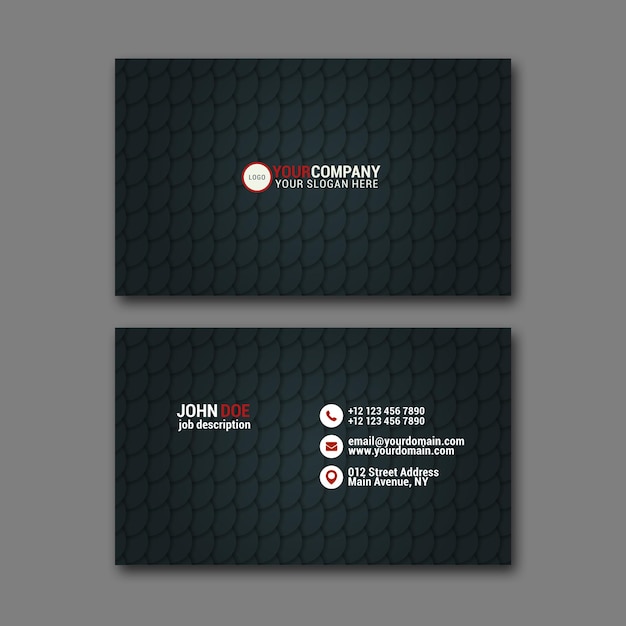 Elegant business card design template for creative design