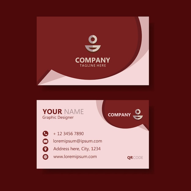 Elegant business card design vector