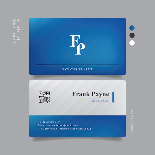 Elegant business card professional