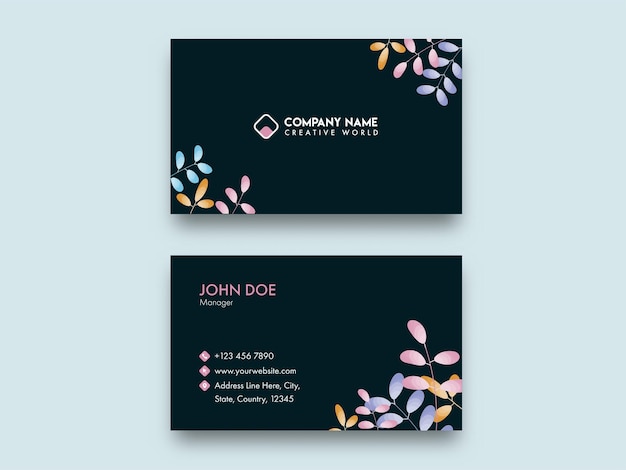 Vector elegant business card template