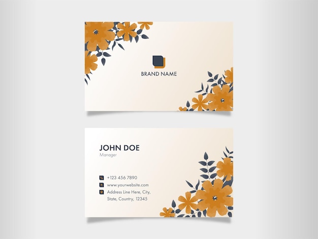 Vector elegant business card template