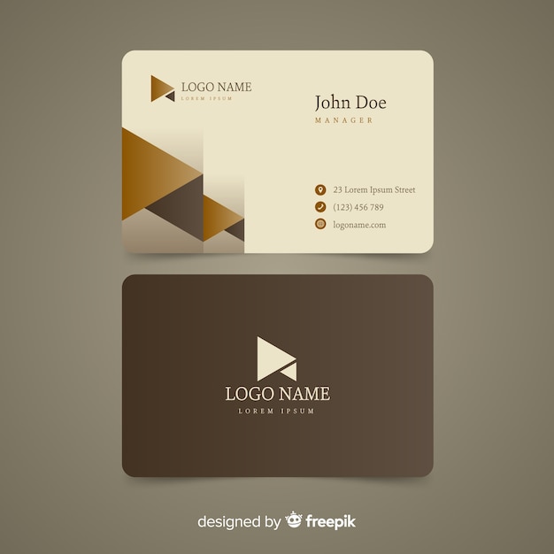 Vector elegant business card template