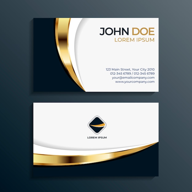 Vector elegant business card template