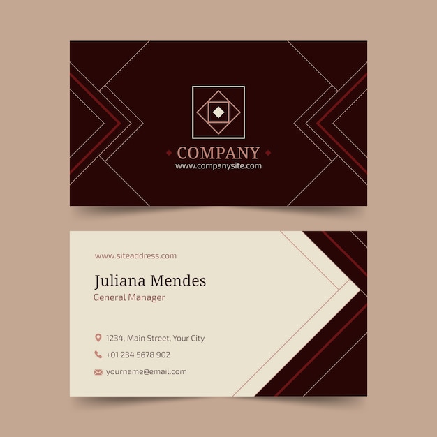 Vettore elegante modello di business card