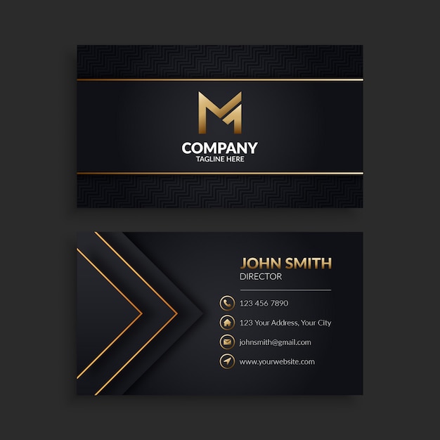 Vector elegant business card template