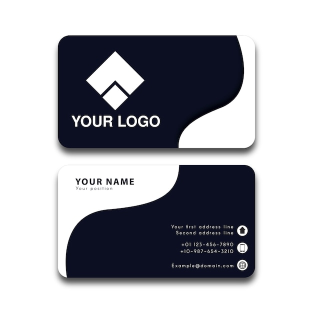 Vector elegant business card template