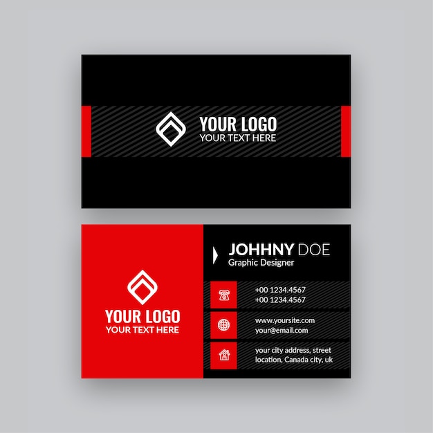 Vector elegant business card template