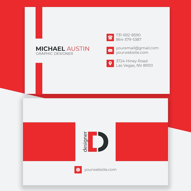 Vettore elegante modello di business card