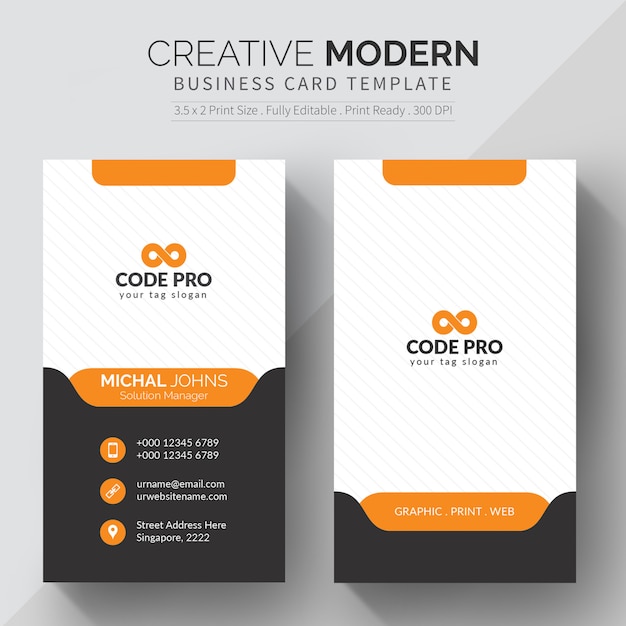 Vector elegant business card