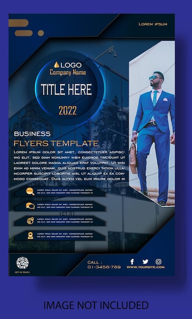 Vector elegant business flyer template