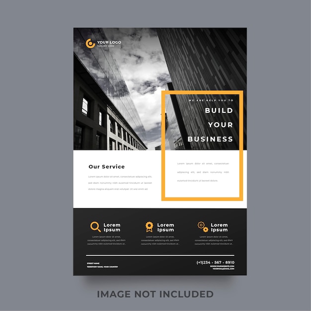 Elegant business flyer template