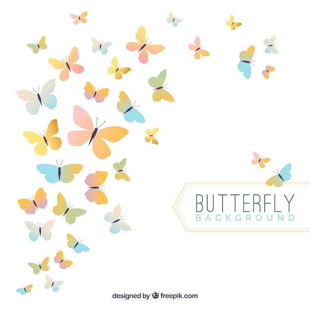 Elegant butterfly background