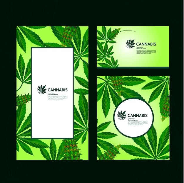 Elegant cannabis leaf background  .