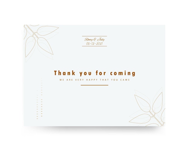 Vector elegant card template, wedding card