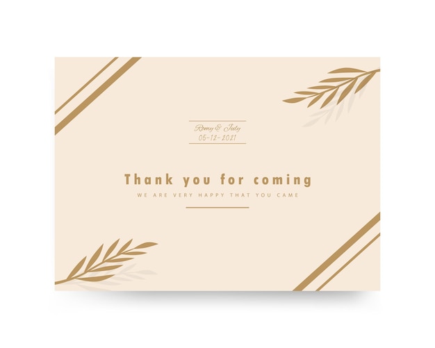 Vector elegant card template, wedding card