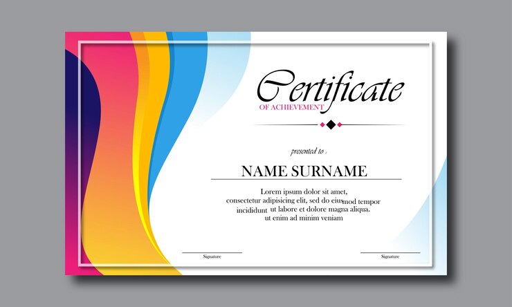 Vector elegant certificate of appreciation template