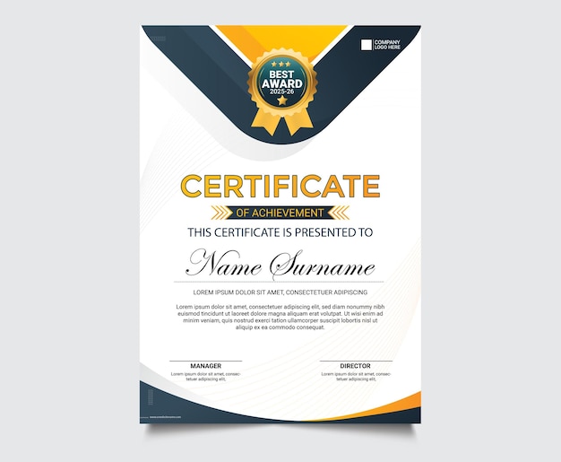 elegant certificate of appreciation vector template design