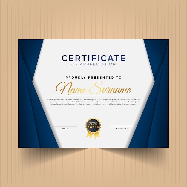 Elegant certificate of appreciation