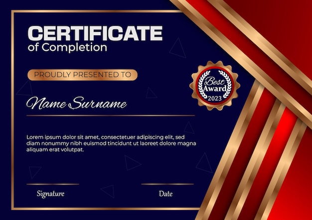 Elegant Certificate Design Template