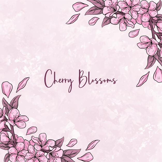 Elegant cherry blossom background