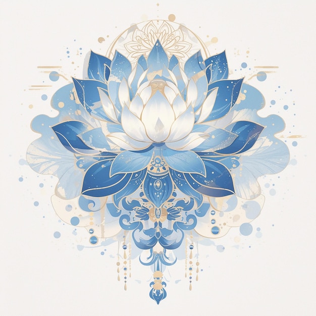 Premium Vector | Elegant Chinese lotus and peacock patterns