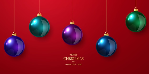 ベクトル クリスマスの装飾のためのエレガントなクリスマスボール