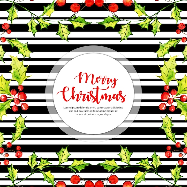 Elegant Christmas Stripe Background