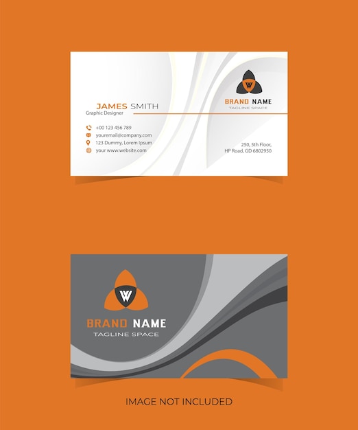 Elegant clean and simple business card design