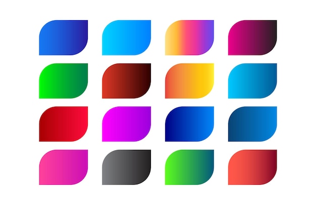 Vector elegant colorful gradient collection