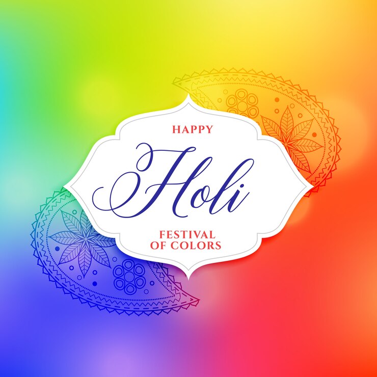 वेक्टर elegant colorful happy holi vector card design