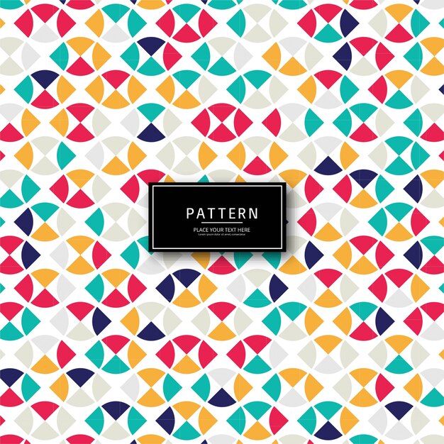 Elegant colorful seamless pattern background vector