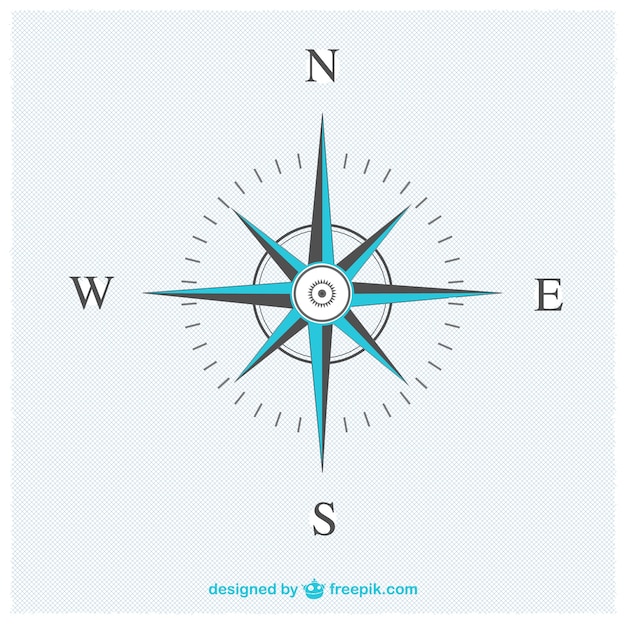 Vector elegant compass