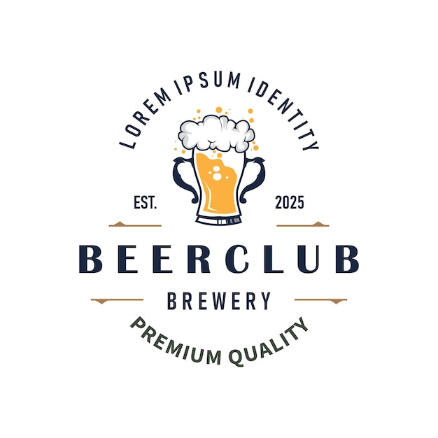 elegant concept brewery logo design collection of craft beer templates retro vintage badges brewery whisky drink bar cafe restaurant