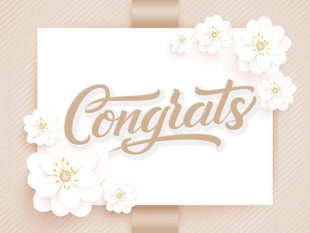 Vector elegant congrats card