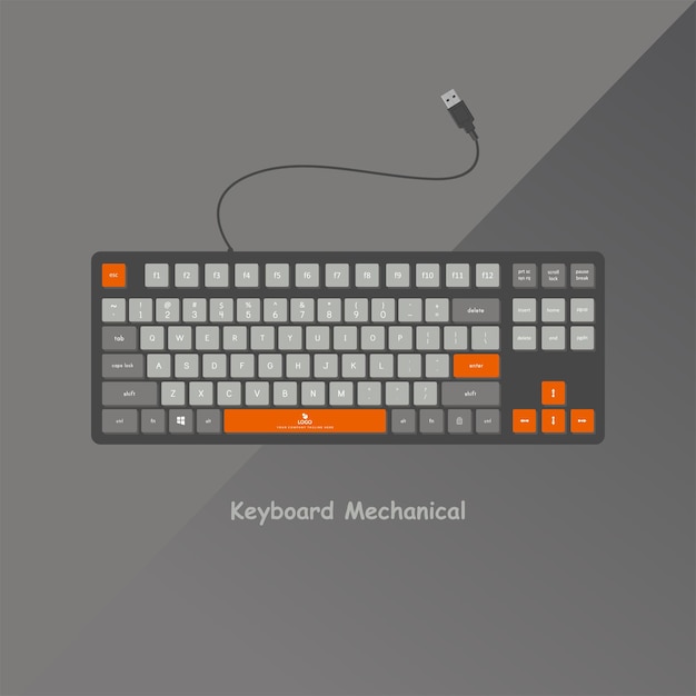 Elegant and contemporary premium mechanical gaming keyboard design