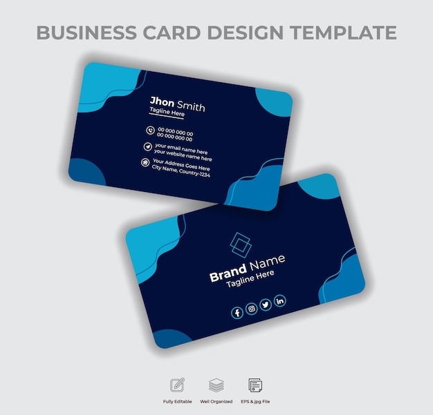 Elegant Corporate Business Card Design Template