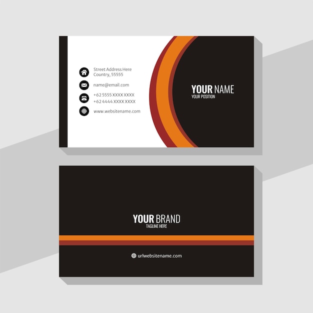 elegant corporate business card template