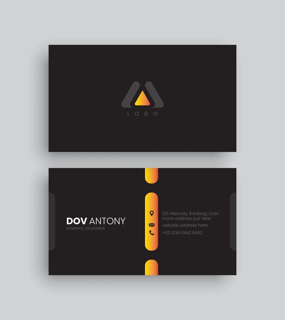 Elegant corporate business card