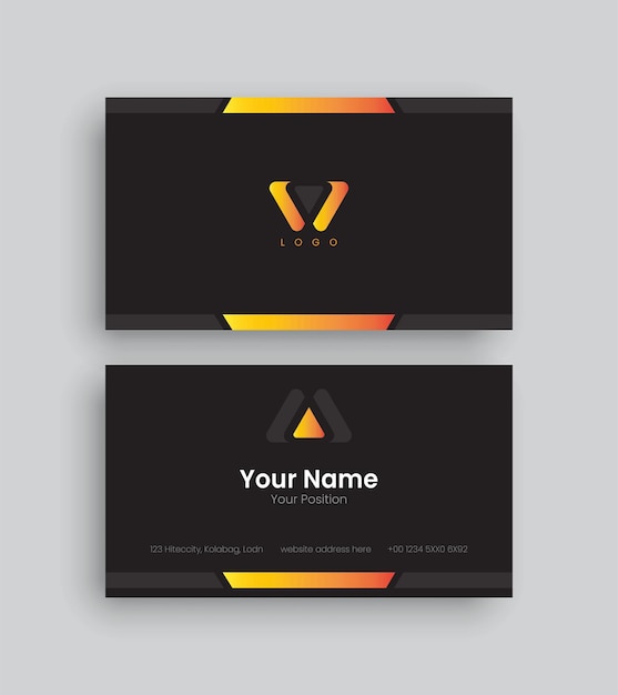 Vector elegant corporate business card