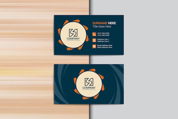 Elegant corporate business card