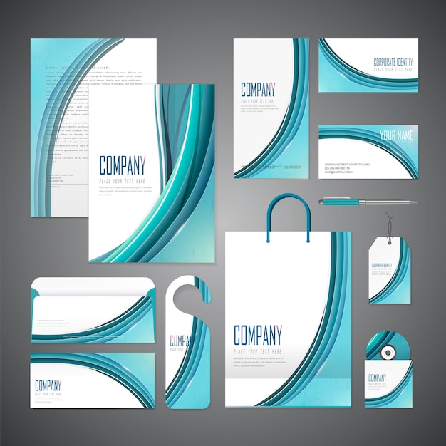 Elegant corporate identity design